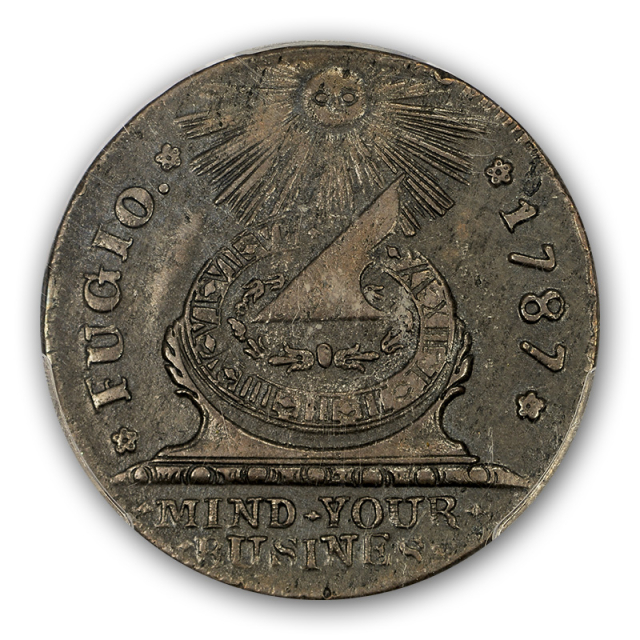 Private Mint Currency Design 1 oz .999 Pure Copper Round/Challenge Coin 1787 Fugio Dollar Design 